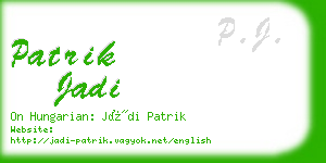 patrik jadi business card